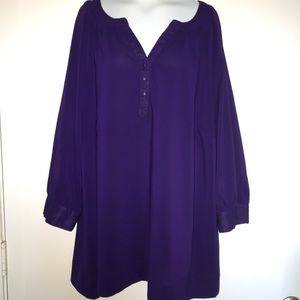 Plus Size 22 24 Career Blouse 3/4 Sleeve